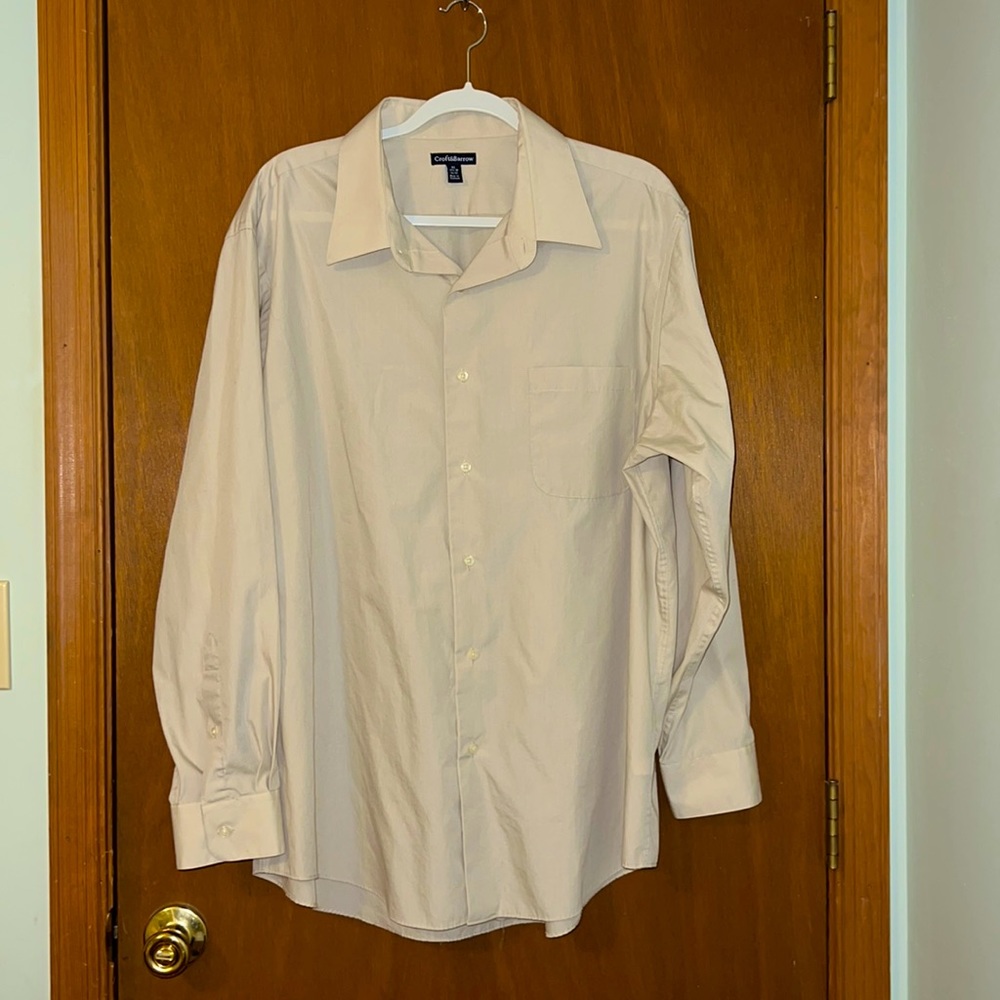 Croft & Barrow Long Sleeve tan button down